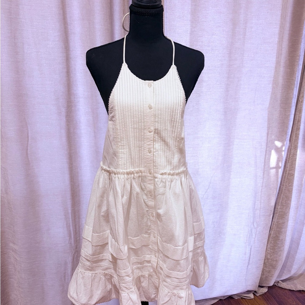 Free People Cream Mini Dress